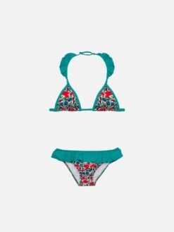 Girl Triangle Bikini| Made With Liberty Fabric